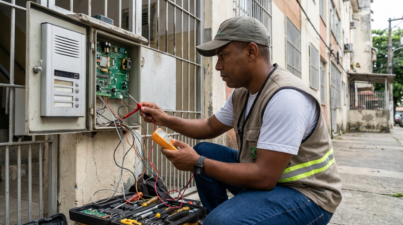 Reparo de placa e campainha em Marília‑SP